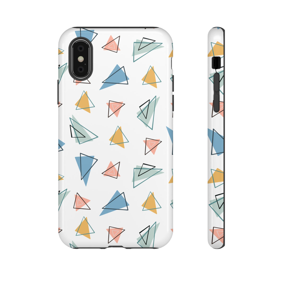 Triangle Pattern Phone Case – Modern & Durable Geometric Design