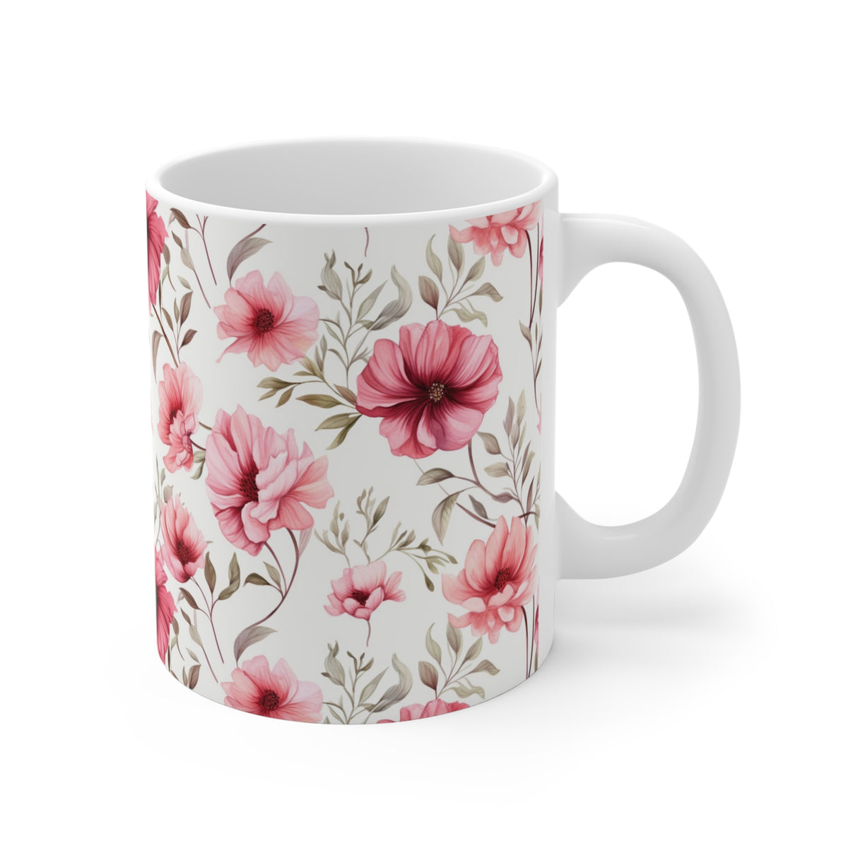 Various Watercolor Design All Over Coffee Mug – Unique Artistic Ceramic Coffee Cup 191