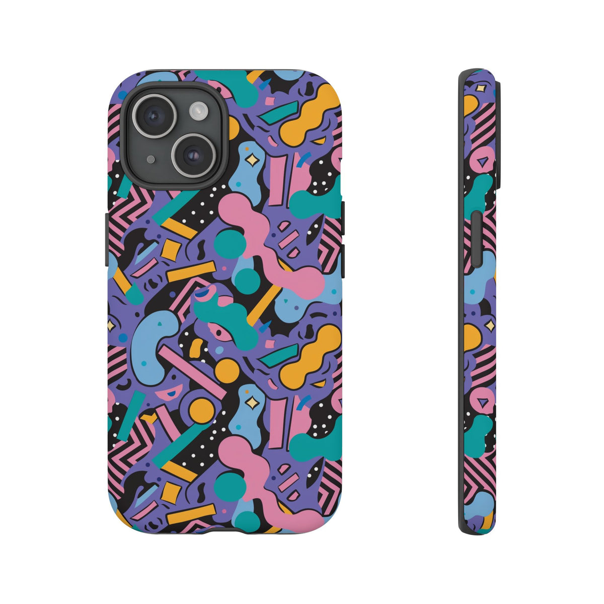 90s Themed Seamless Pattern Phone Case – Embrace Retro Style and Protection 234