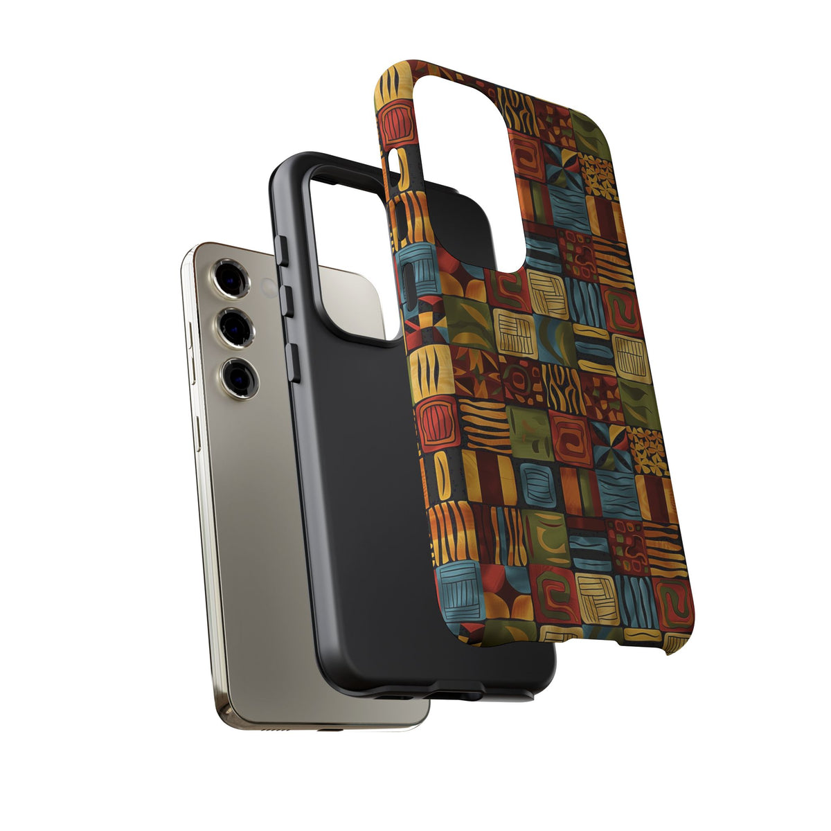 Stylish African Pattern Phone Case – Unique and Vibrant Protection 075