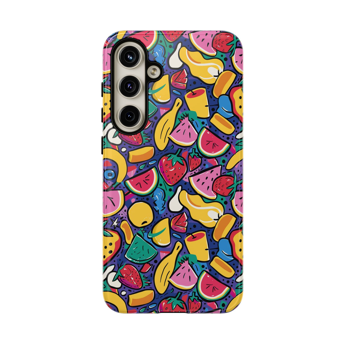 90s Themed Seamless Pattern Phone Case – Embrace Retro Style and Protection 316