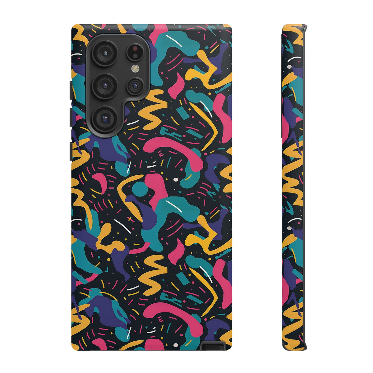 90s Themed Seamless Pattern Phone Case – Embrace Retro Style and Protection 235