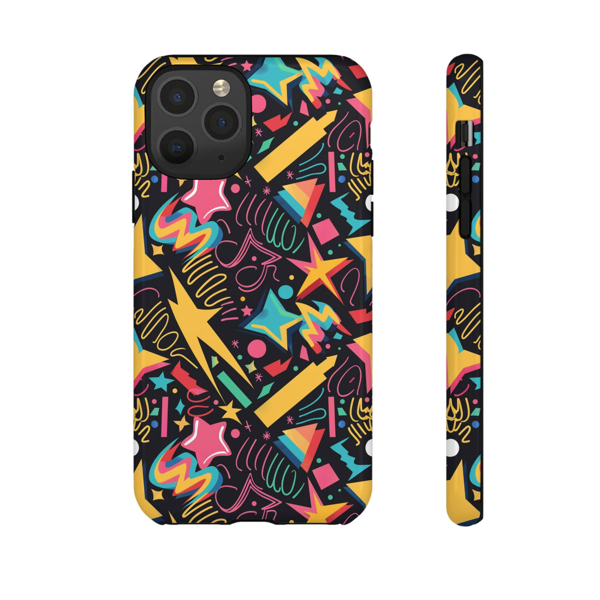 90s Themed Seamless Pattern Phone Case – Embrace Retro Style and Protection 232