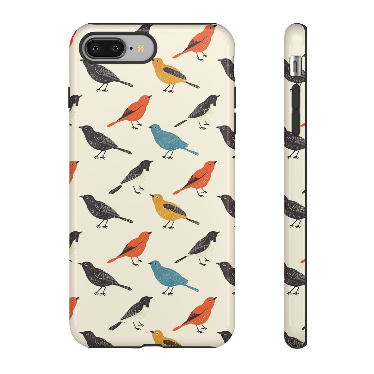 Birds Seamless Pattern Phone Case – Elegant and Timeless Avian Design 5