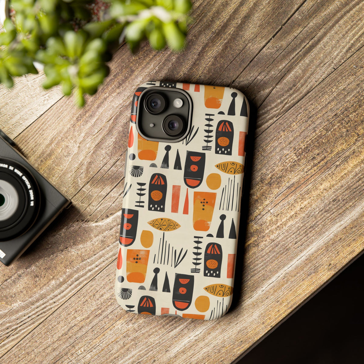 Stylish African Pattern Phone Case – Unique and Vibrant Protection 208