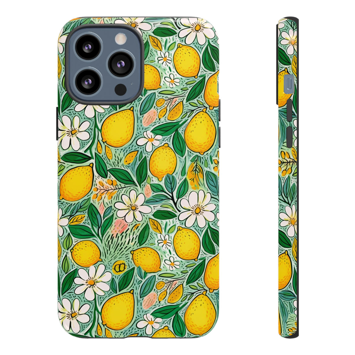 Cute Summer Lemons Phone Case – Refreshing Citrus Design for Your Phone 3