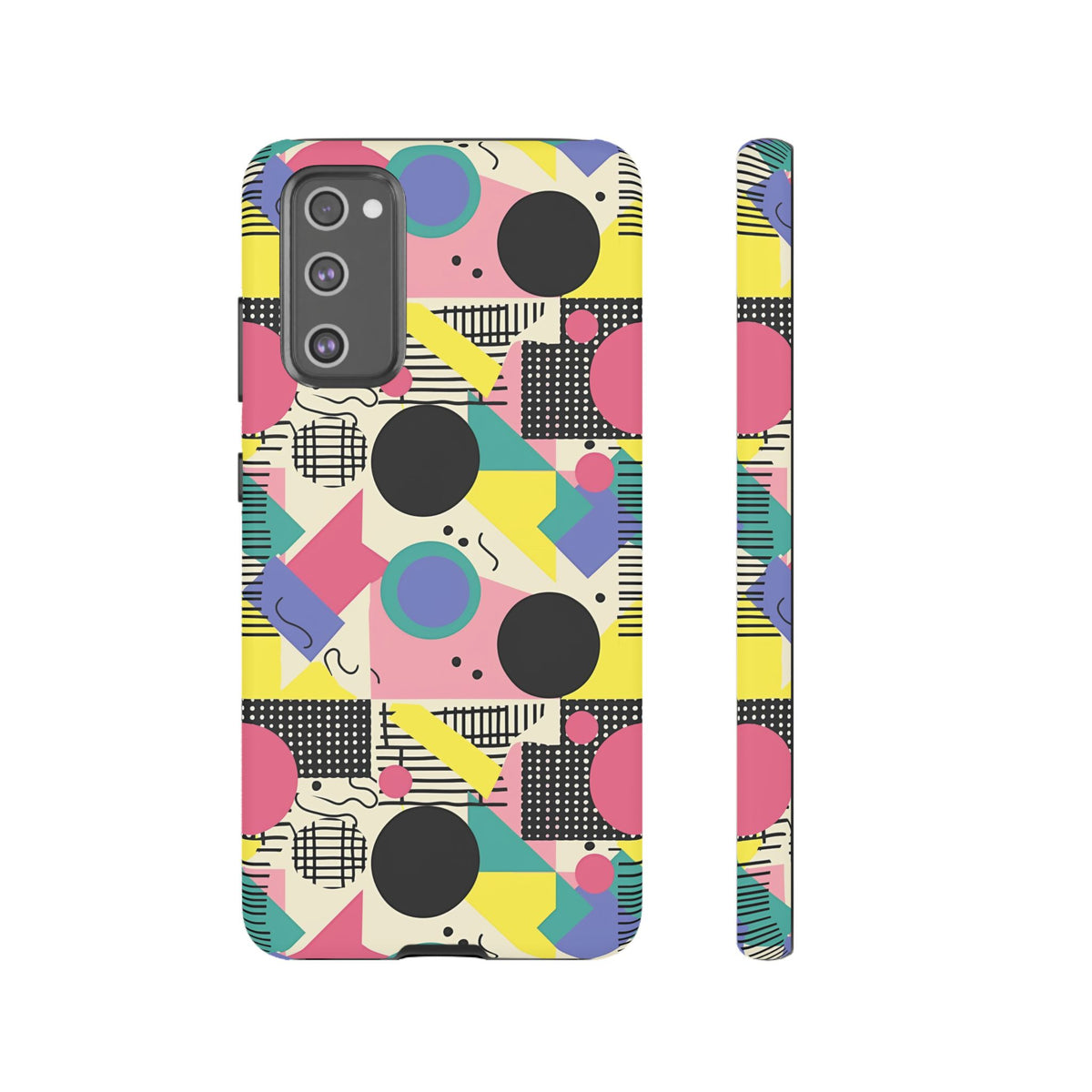 90s Themed Seamless Pattern Phone Case – Embrace Retro Style and Protection 228