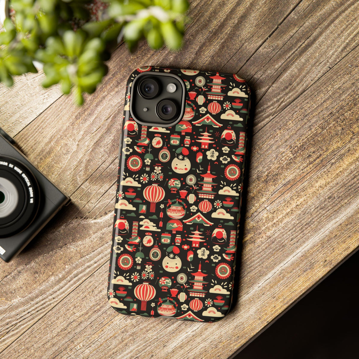 Japanese Pattern Phone Case – Elegant & Timeless Design for Your Phone 032