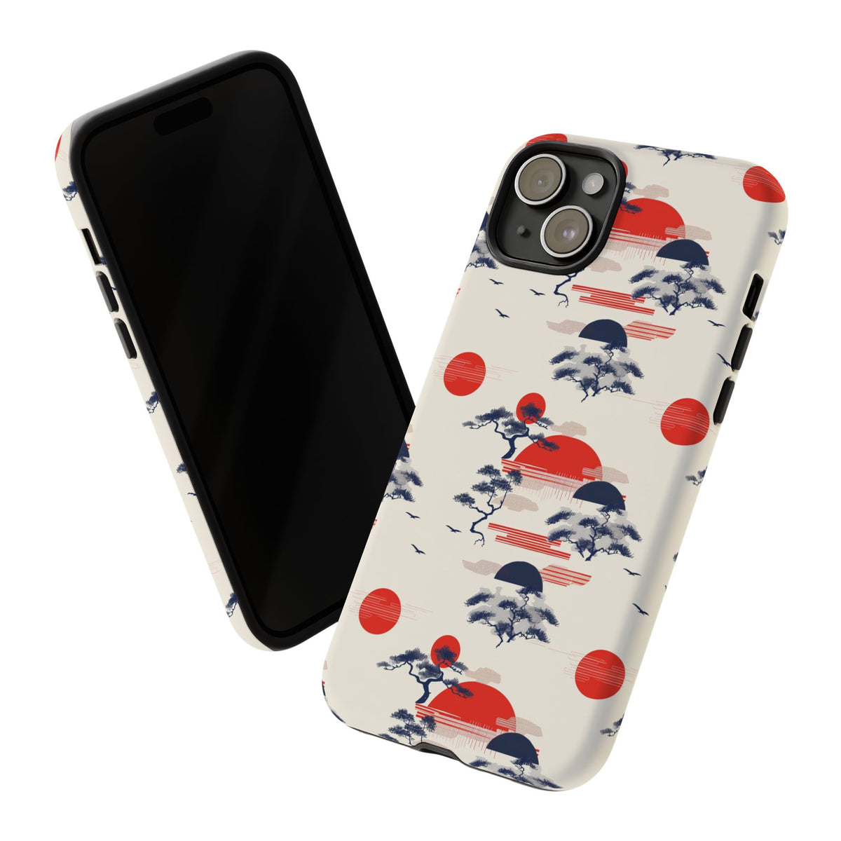 Japanese Pattern Phone Case – Elegant & Timeless Design for Your Phone 047