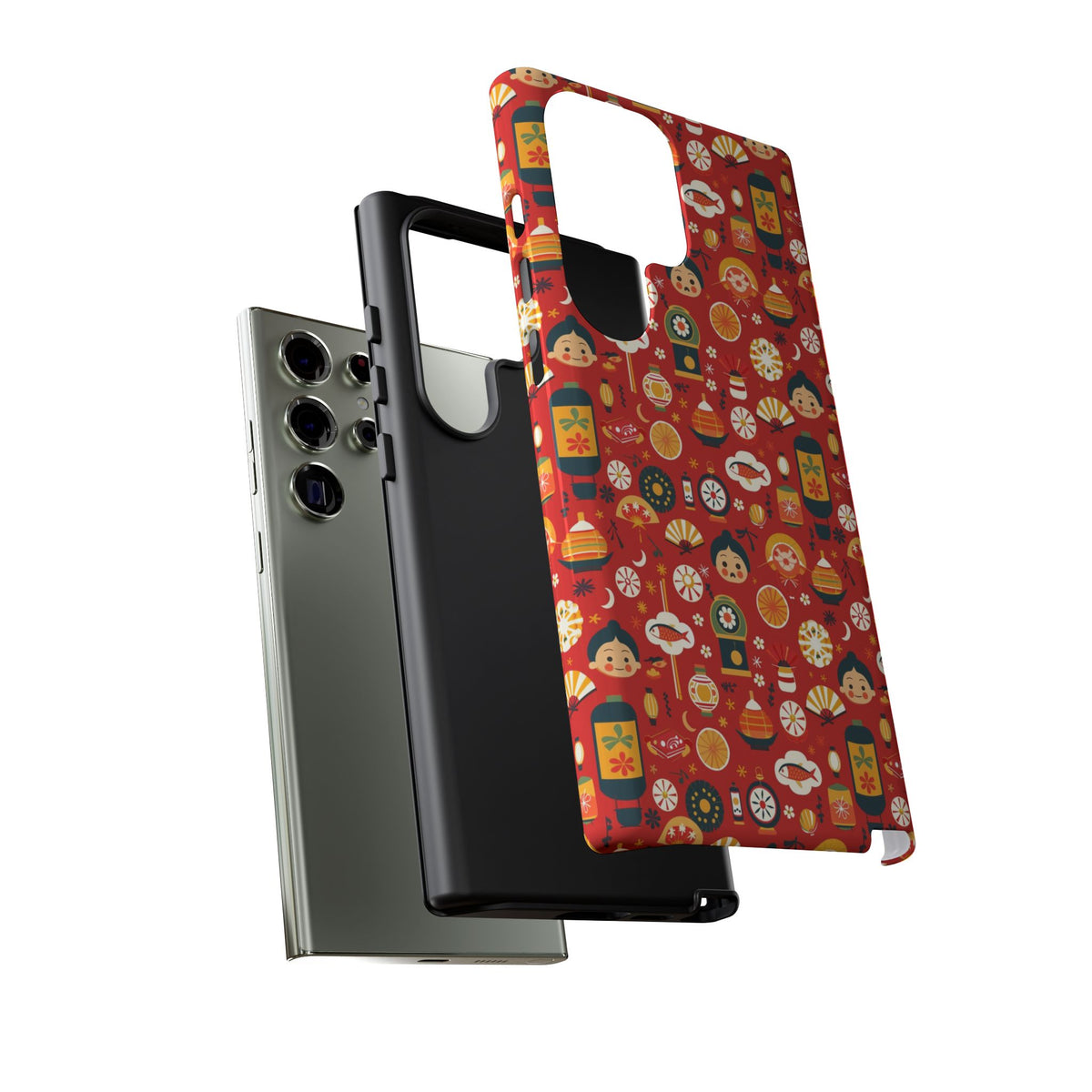 Japanese Pattern Phone Case – Elegant & Timeless Design for Your Phone 087