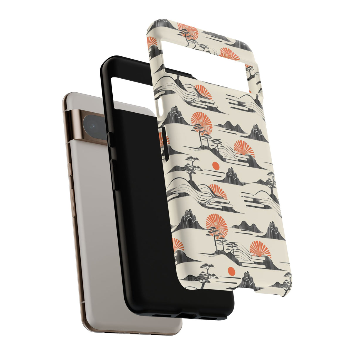 Japanese Pattern Phone Case – Elegant & Timeless Design for Your Phone 022