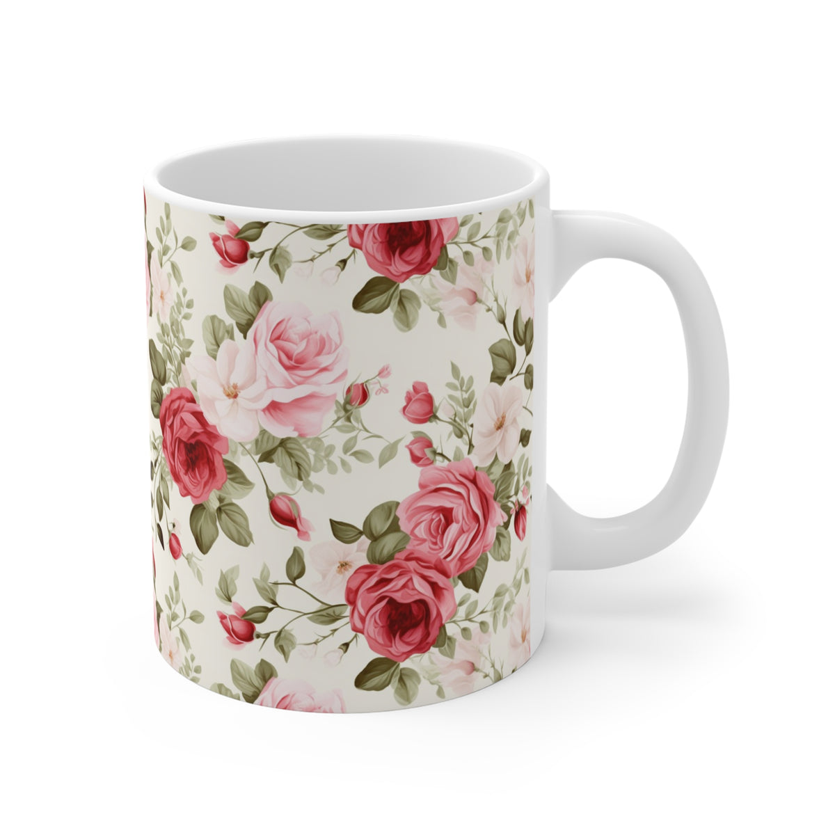 Various Watercolor Design All Over Coffee Mug – Unique Artistic Ceramic Coffee Cup 150