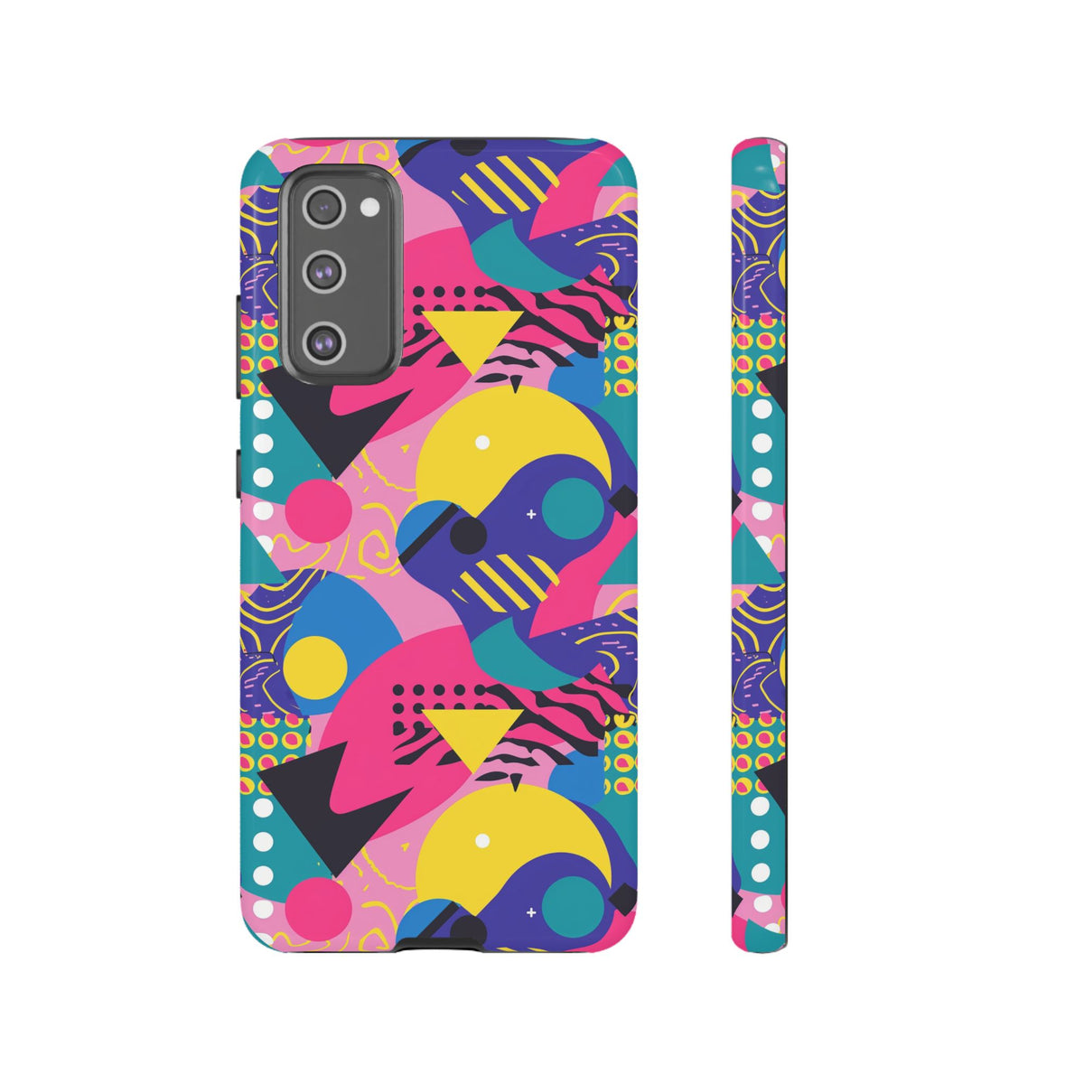 90s Themed Seamless Pattern Phone Case – Embrace Retro Style and Protection 283