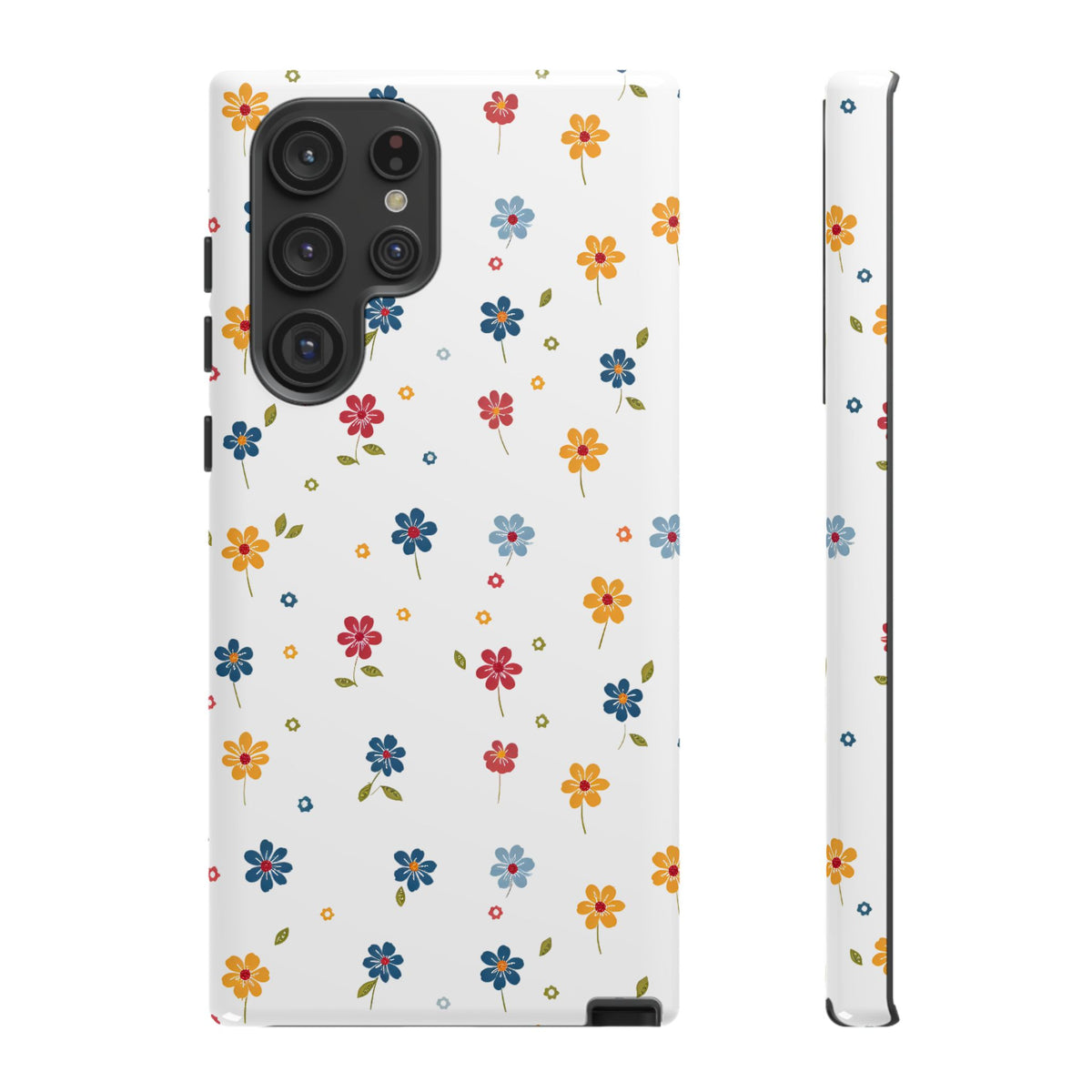 Wild Flowers Garden Stitch Phone Case – Nature-Inspired Floral Design