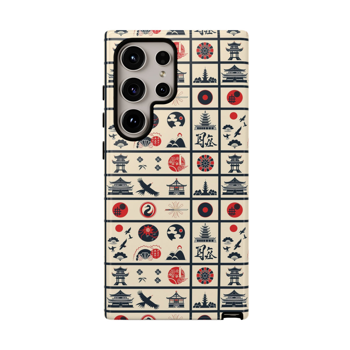 Japanese Pattern Phone Case – Elegant & Timeless Design for Your Phone 099