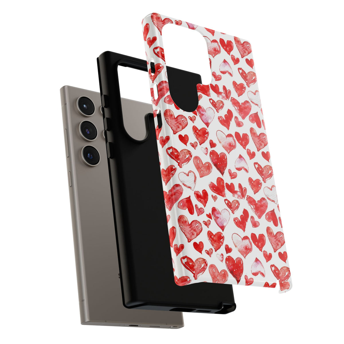 Heart Pattern Phone Case – Stylish & Loving Design for Your Device 813