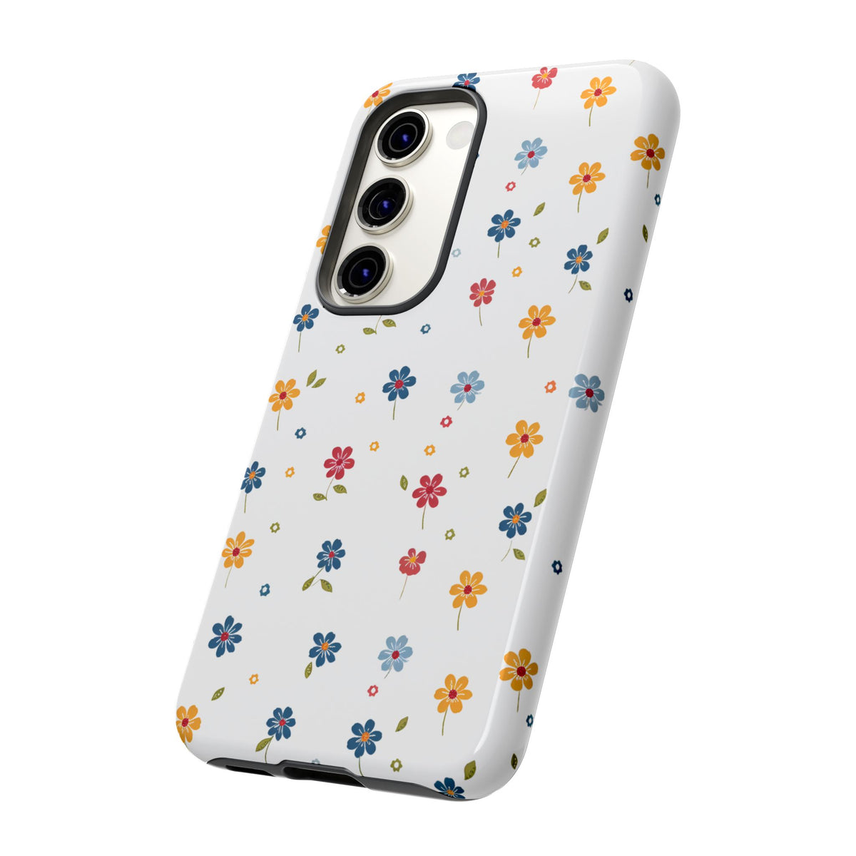 Wild Flowers Garden Stitch Phone Case – Nature-Inspired Floral Design