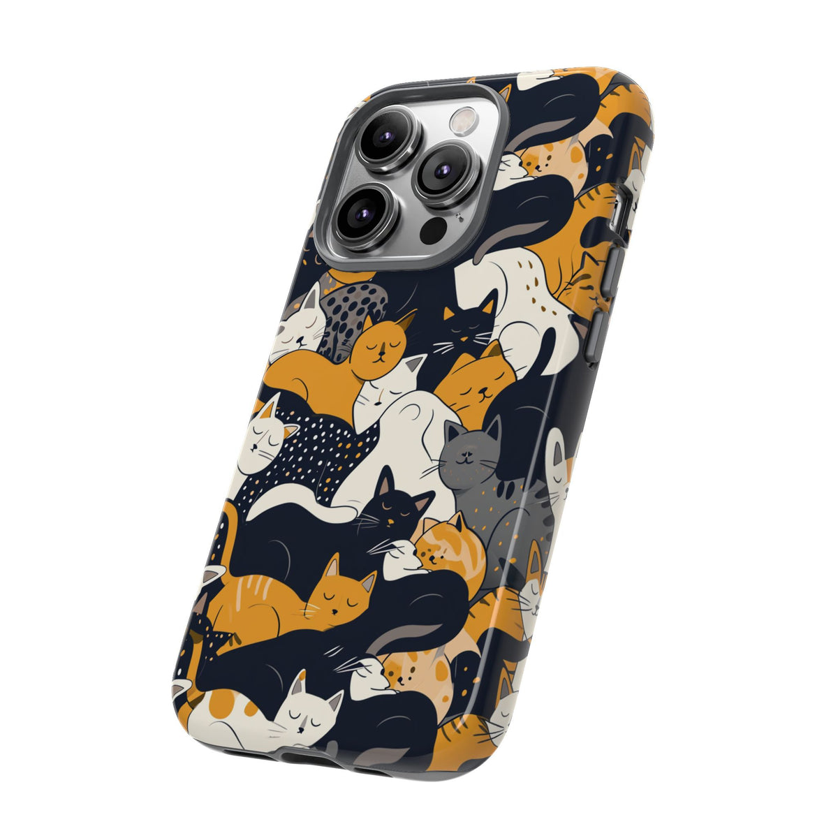 Seamless Cat Pattern Design Phone Case – Playful and Stylish Cat-Themed Phone Cover 2