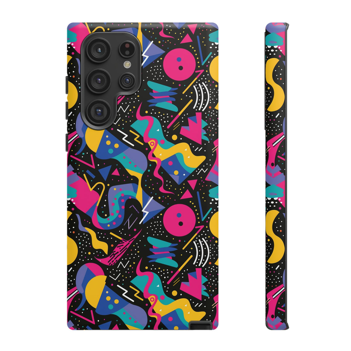 90s Themed Seamless Pattern Phone Case – Embrace Retro Style and Protection 302