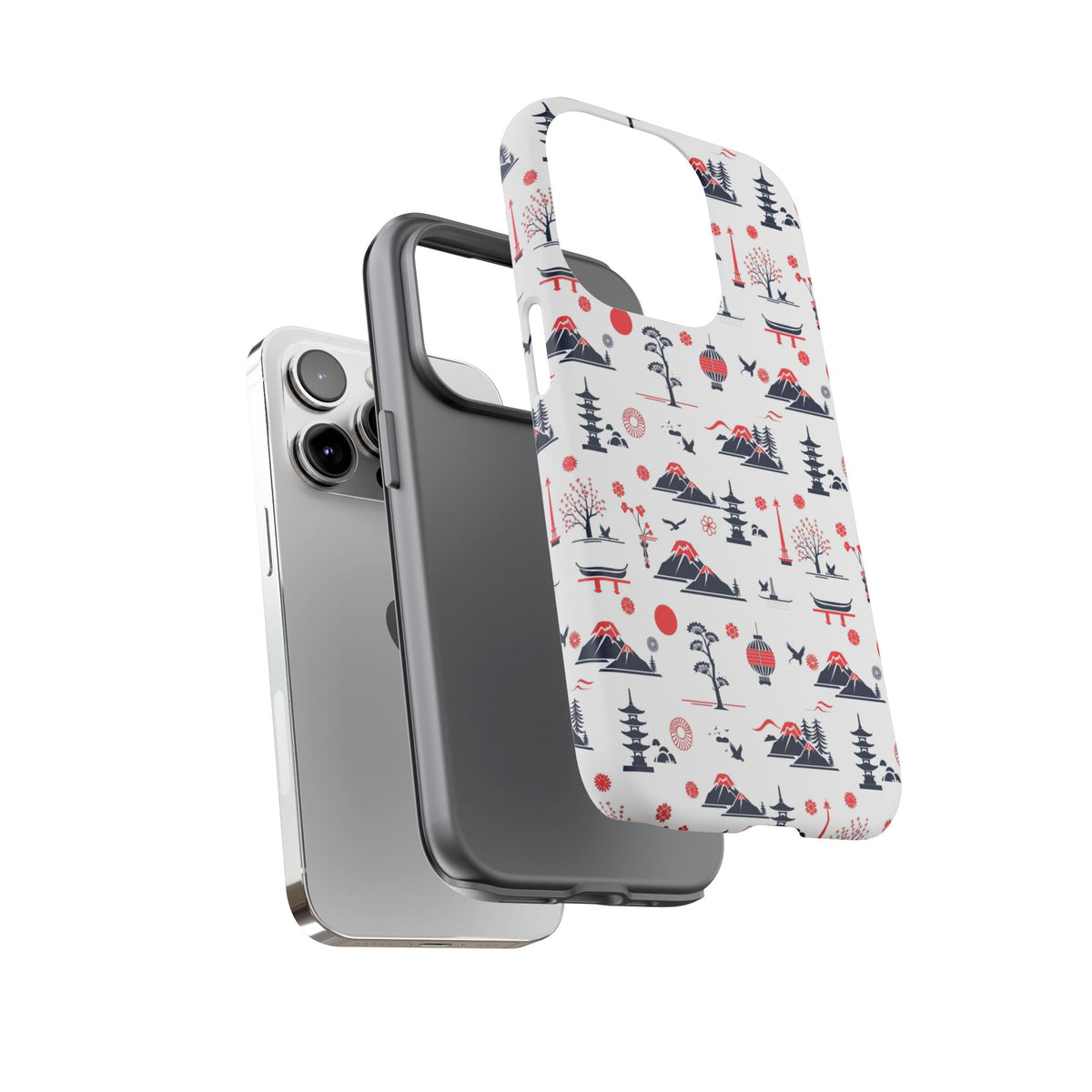 Japanese Pattern Phone Case – Elegant & Timeless Design for Your Phone 079