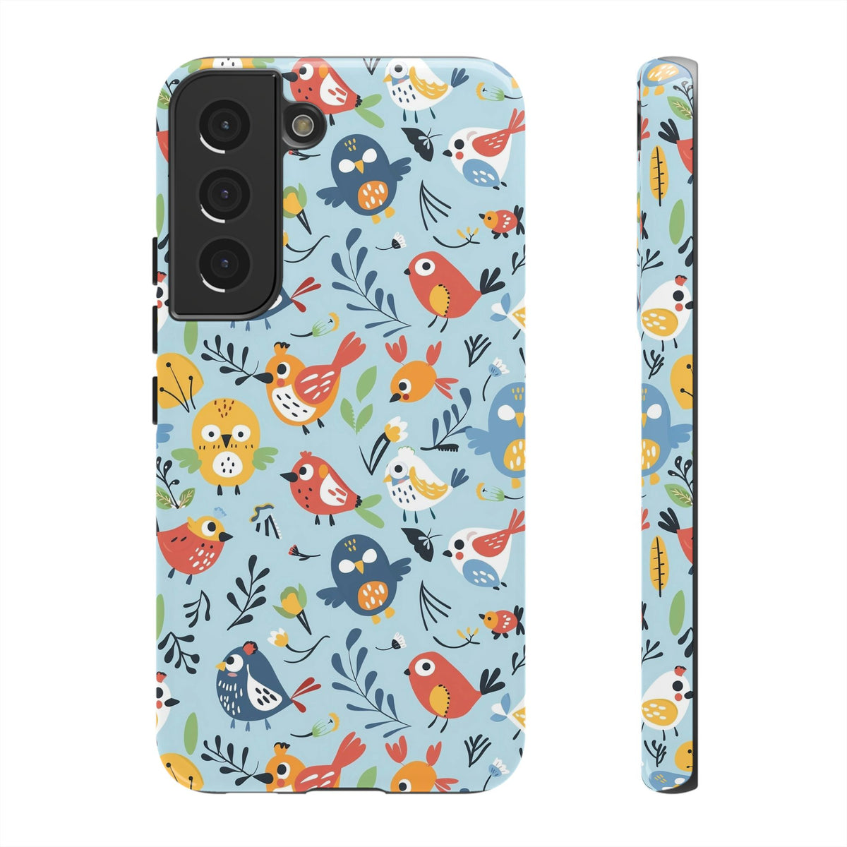 Birds Seamless Pattern Phone Case – Elegant and Timeless Avian Design 7