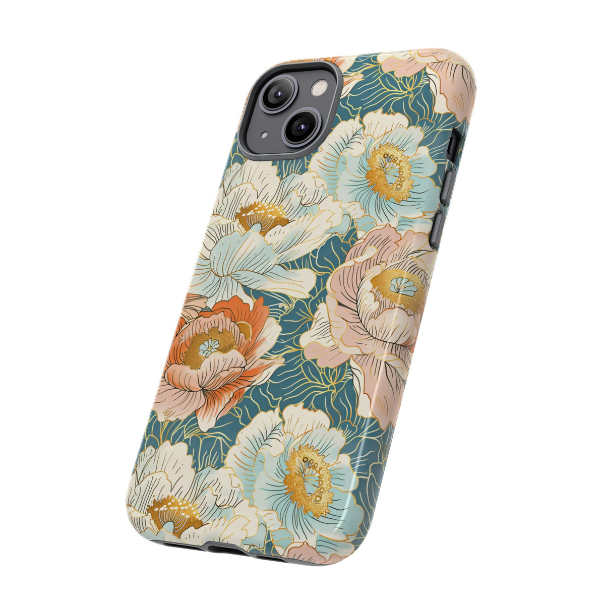 Japanese Blossom Asian Floral Design Phone Case – Elegant Floral Phone Cover 3