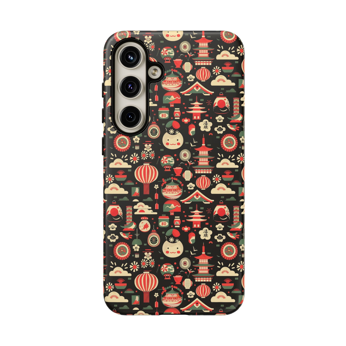 Japanese Pattern Phone Case – Elegant & Timeless Design for Your Phone 032