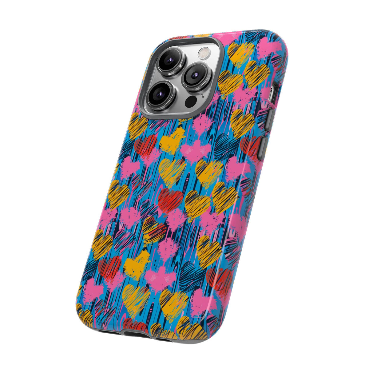 Heart Pattern Phone Case – Stylish & Loving Design for Your Device 262