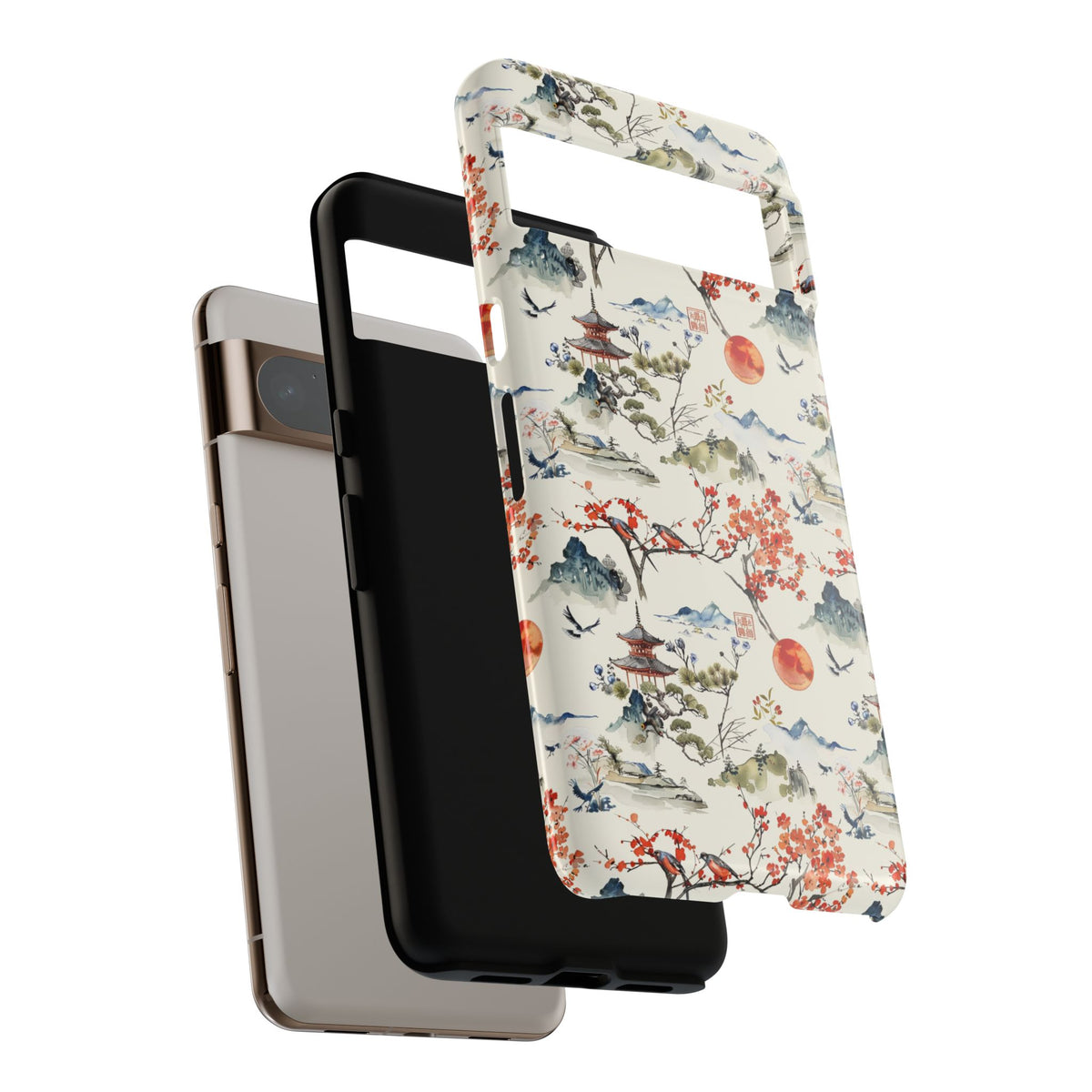 Japanese Pattern Phone Case – Elegant & Timeless Design for Your Phone 120