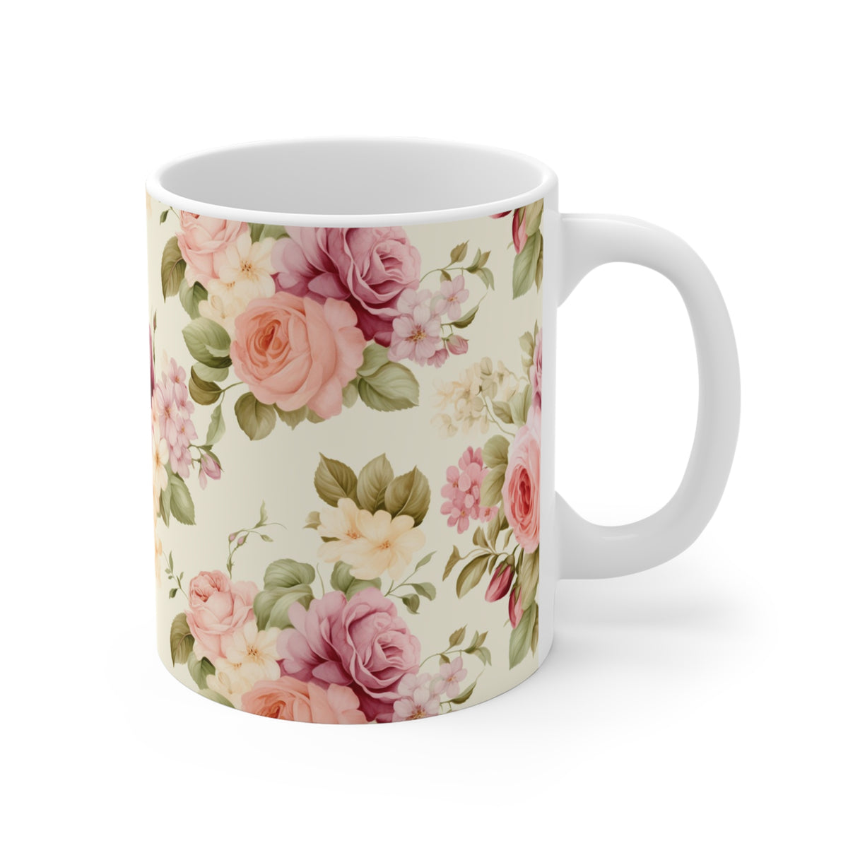 Various Watercolor Design All Over Coffee Mug – Unique Artistic Ceramic Coffee Cup 469