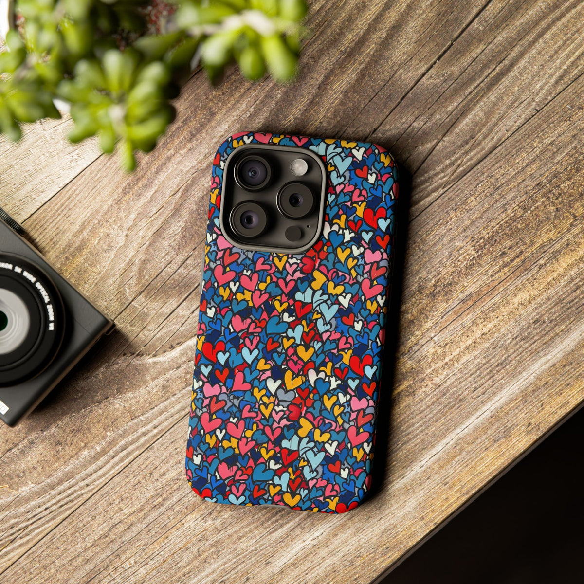 Heart Pattern Phone Case – Stylish & Loving Design for Your Device 820