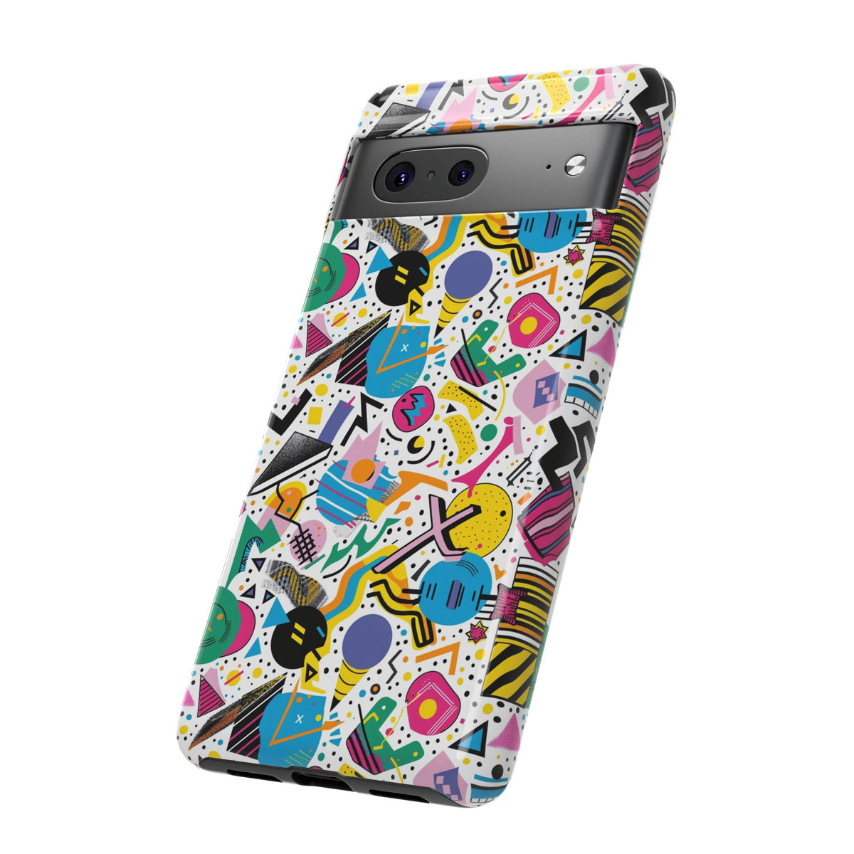 90s Themed Seamless Pattern Phone Case – Embrace Retro Style and Protection 225