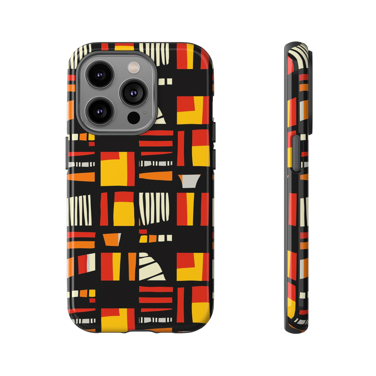 Stylish African Pattern Phone Case – Unique and Vibrant Protection 099