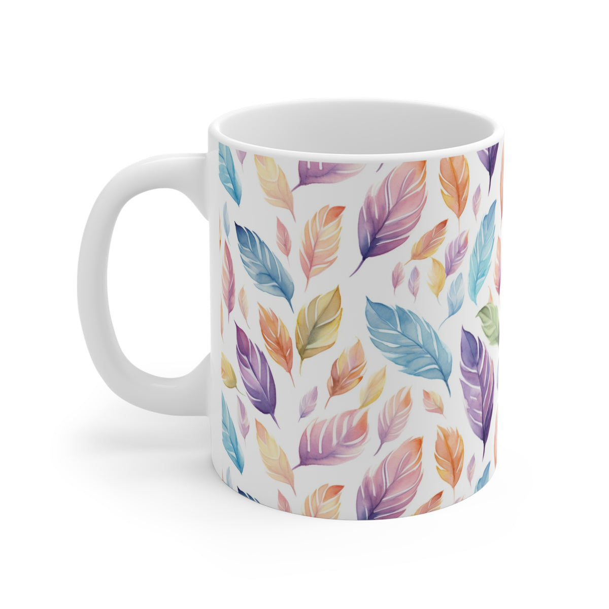 Various Watercolor Design All Over Coffee Mug – Unique Artistic Ceramic Coffee Cup 114