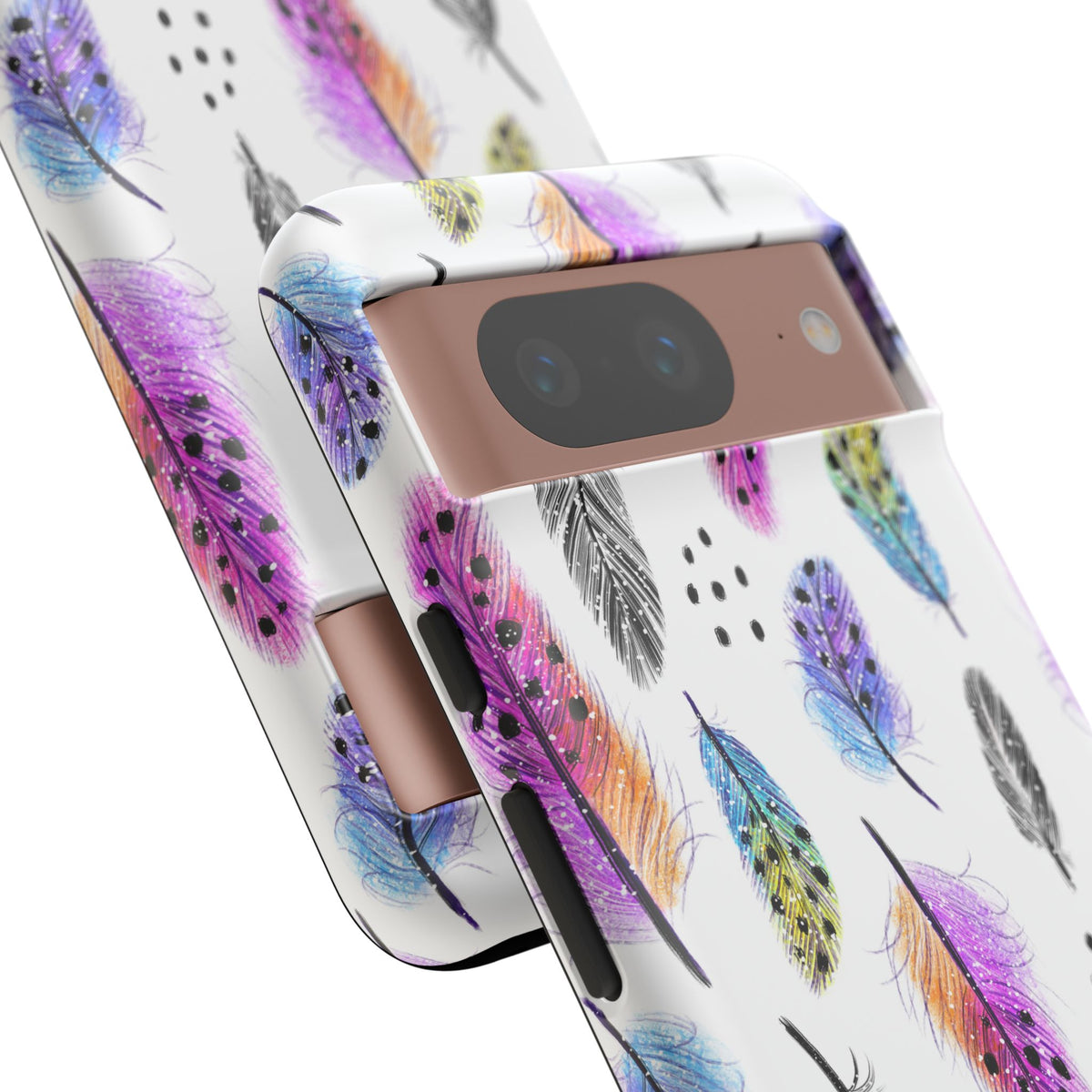 Feather Pattern Phone Case – Elegant & Durable Protection for Your Phone