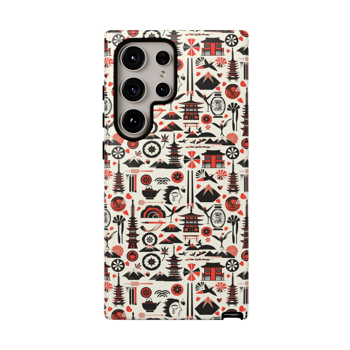 Japanese Pattern Phone Case – Elegant & Timeless Design for Your Phone 006