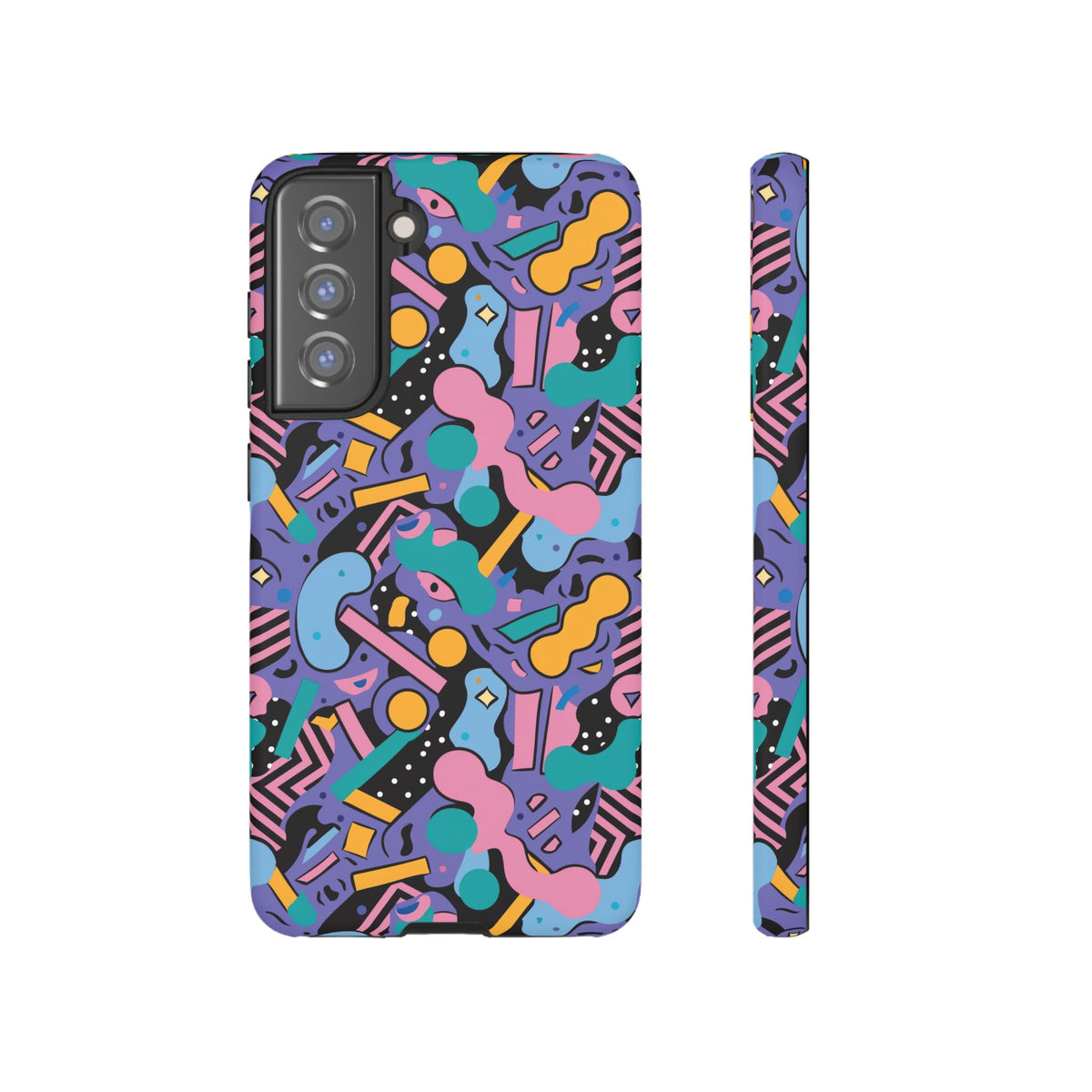 90s Themed Seamless Pattern Phone Case – Embrace Retro Style and Protection 234