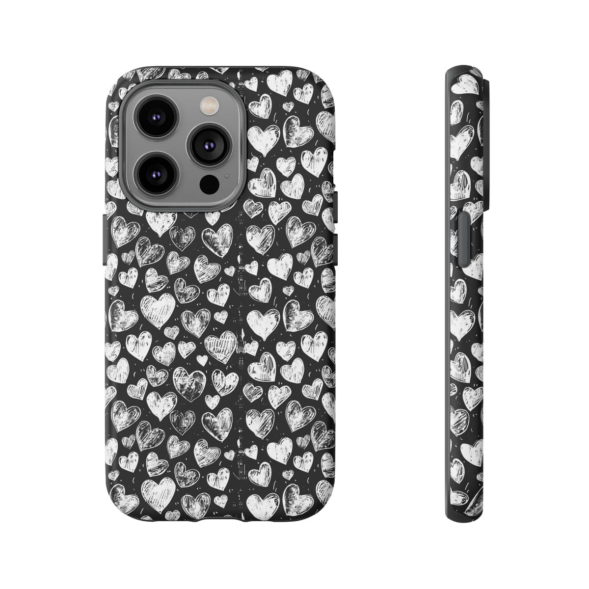 Heart Pattern Phone Case – Stylish & Loving Design for Your Device 815