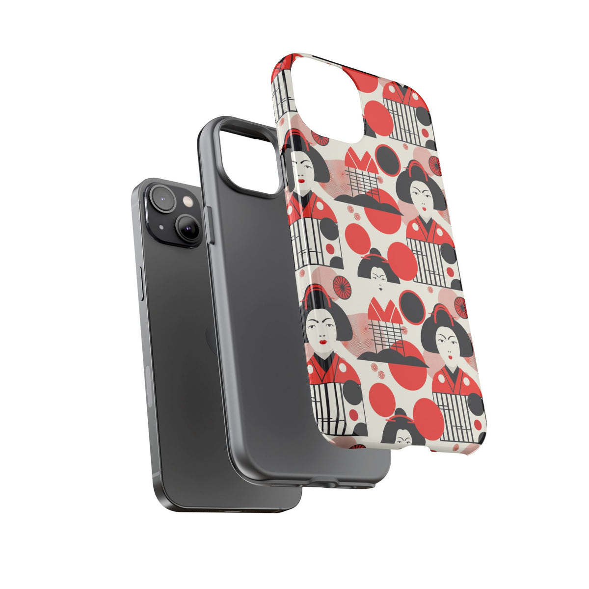 Japanese Pattern Phone Case – Elegant & Timeless Design for Your Phone 018