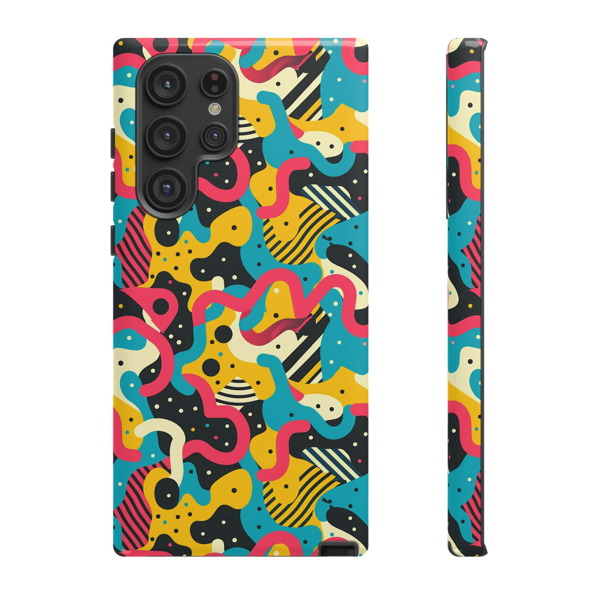 90s Themed Seamless Pattern Phone Case – Embrace Retro Style and Protection 238