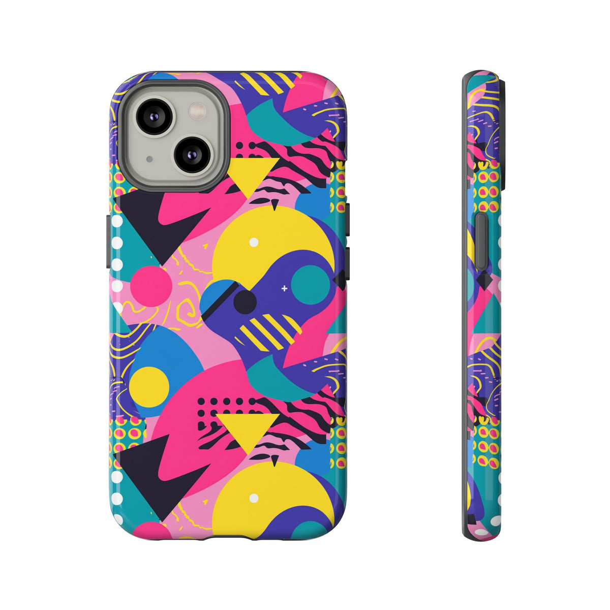 90s Themed Seamless Pattern Phone Case – Embrace Retro Style and Protection 283