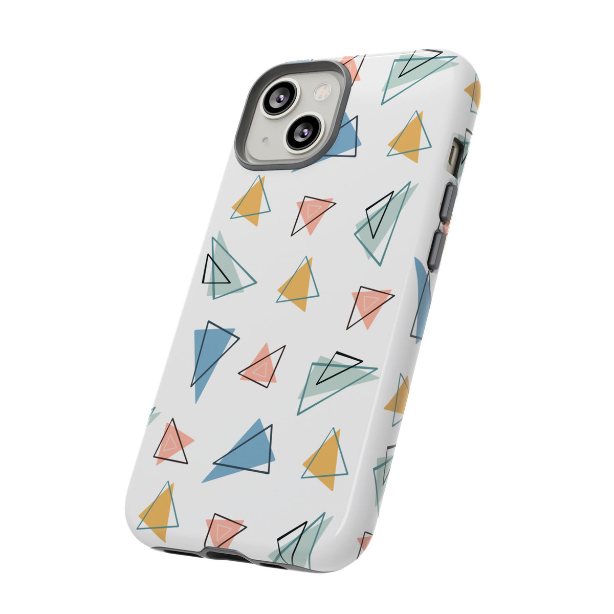 Triangle Pattern Phone Case – Modern & Durable Geometric Design