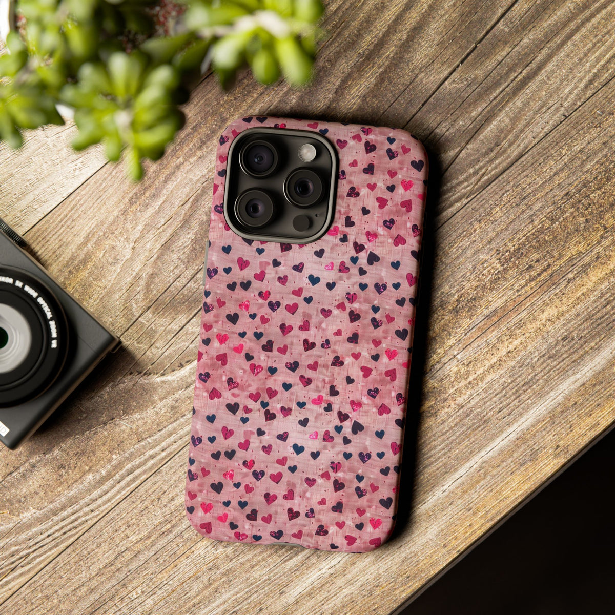 Heart Pattern Phone Case – Stylish & Loving Design for Your Device 229