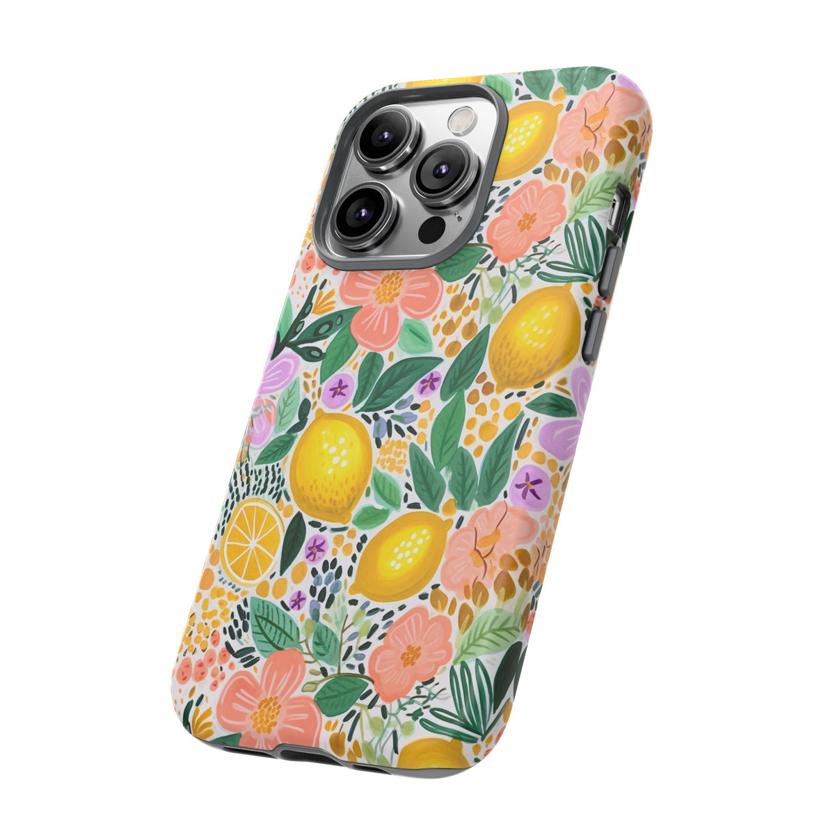 Cute Summer Lemons Phone Case – Refreshing Citrus Design for Your Phone