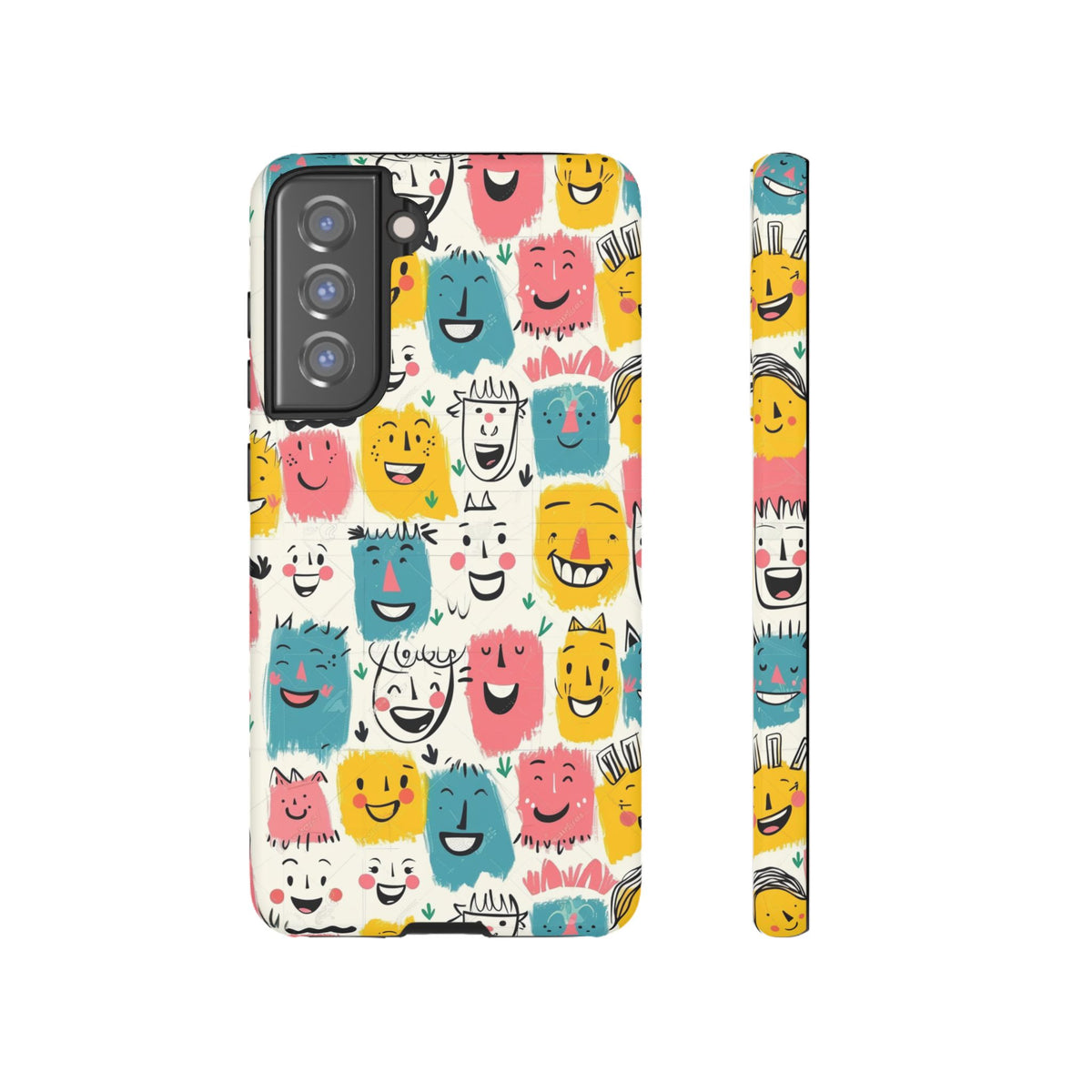 Happy Faces Phone Case – Joyful and Cheerful Design for a Bright Look