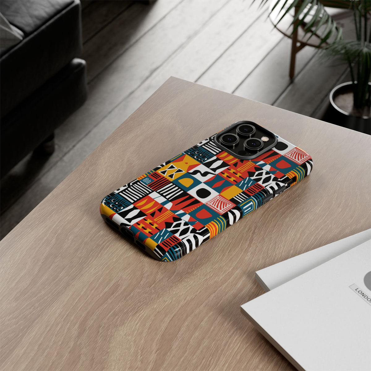 Stylish African Pattern Phone Case – Unique and Vibrant Protection 076