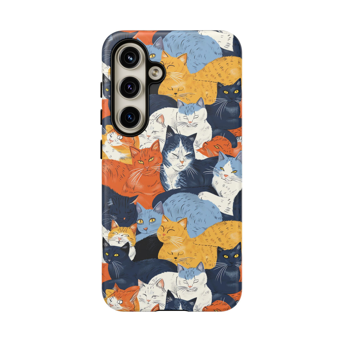 Seamless Cat Pattern Design Phone Case – Playful and Stylish Cat-Themed Phone Cover