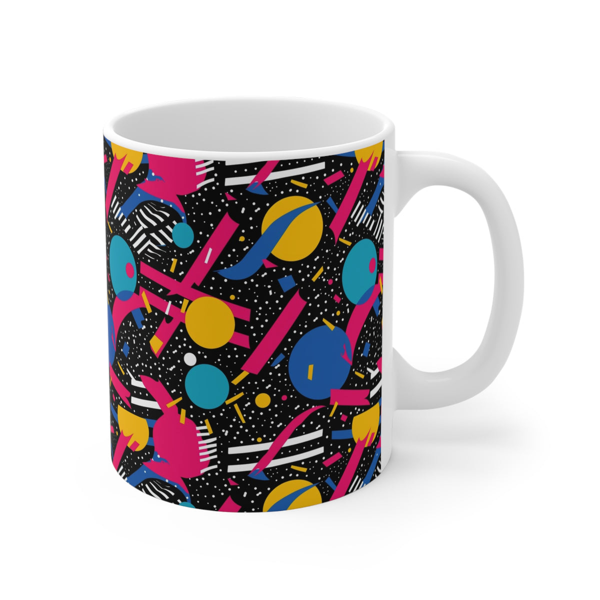 90s Retro Coffee Mug - Full Wrap Design 513