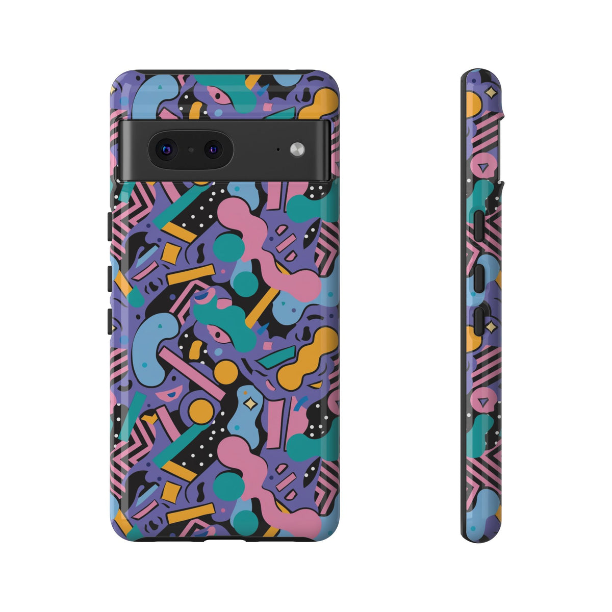 90s Themed Seamless Pattern Phone Case – Embrace Retro Style and Protection 234