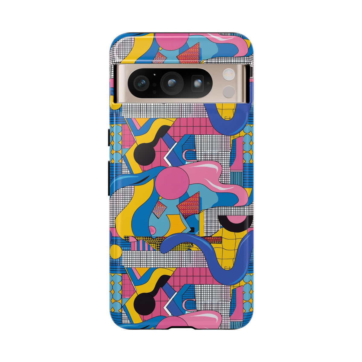 90s Themed Seamless Pattern Phone Case – Embrace Retro Style and Protection 224